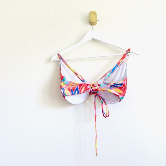 NEW! Kenny Flowers The Colombia  Underwire Bikini Top Red Pink SZ XS, XL - Picture 8 of 9